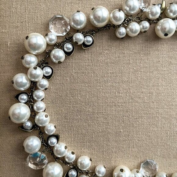 Chloe + Isabel - Pearl and Crystal Drops Long Necklace - Picture 5 of 7